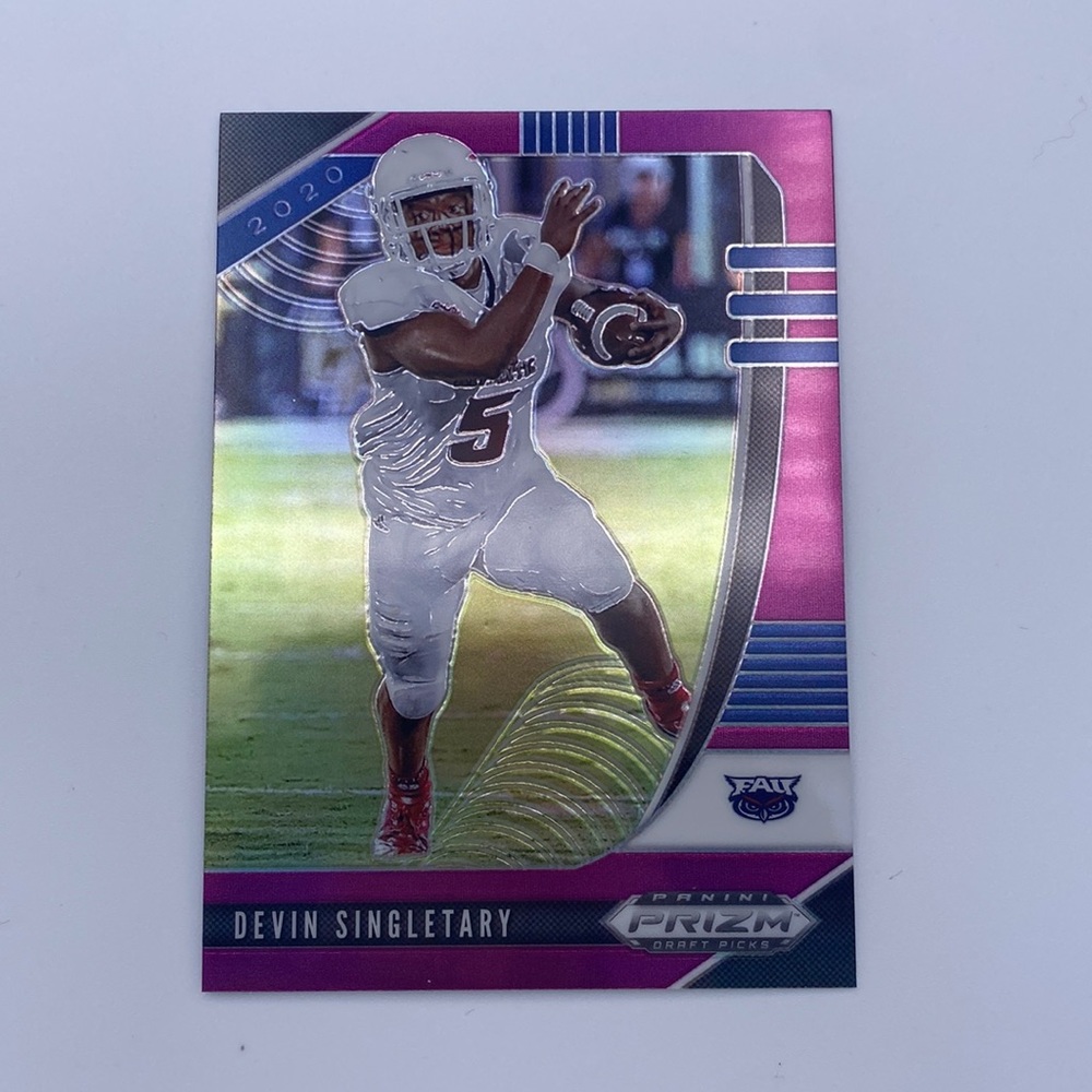 Devin Singletary- 2020 Painini Prizm draft picks #36 (purple Prizm )